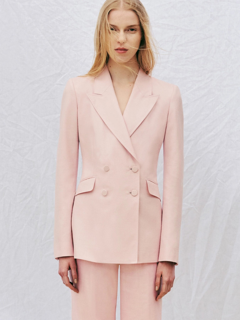 GABRIELA HEARST Stephanie Blazer in Silk Wool with Linen outlook