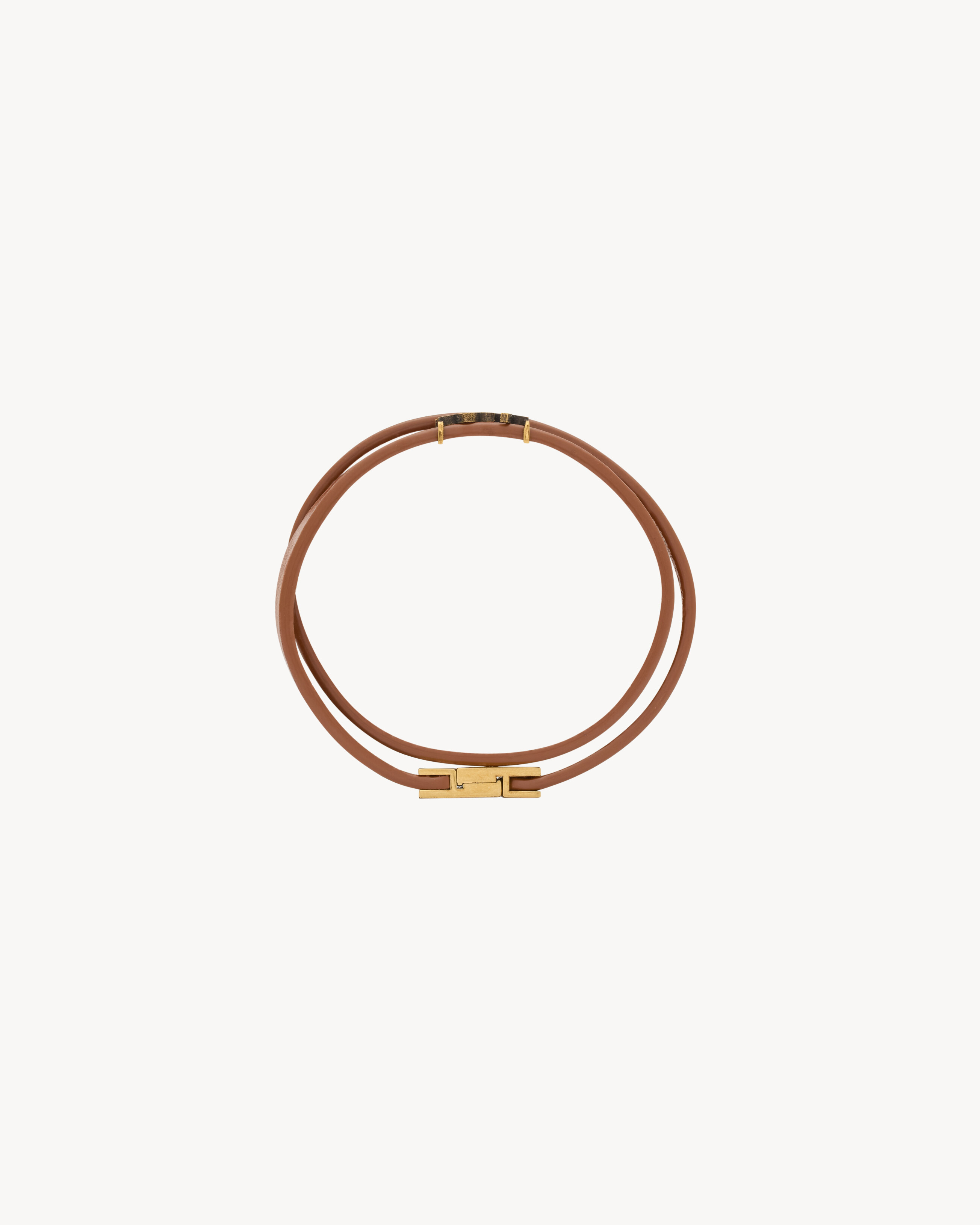 CASSANDRE DOUBLE-WRAP BRACELET IN LEATHER - 3