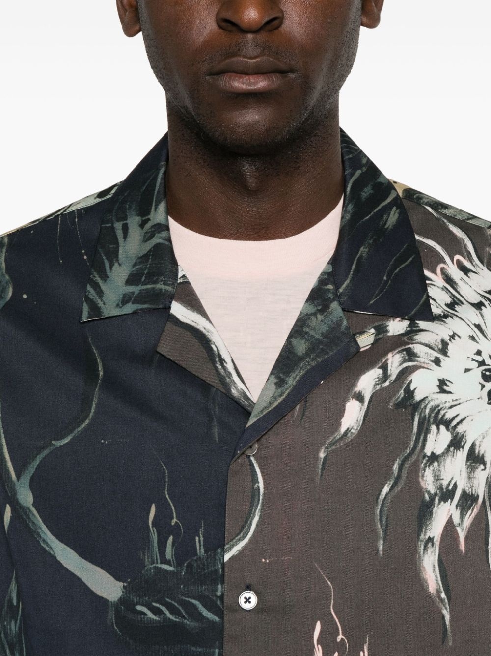 abstract-print shirt - 5