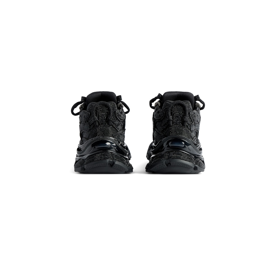Men's Runner Sneaker With Rhinestones in Black - 5