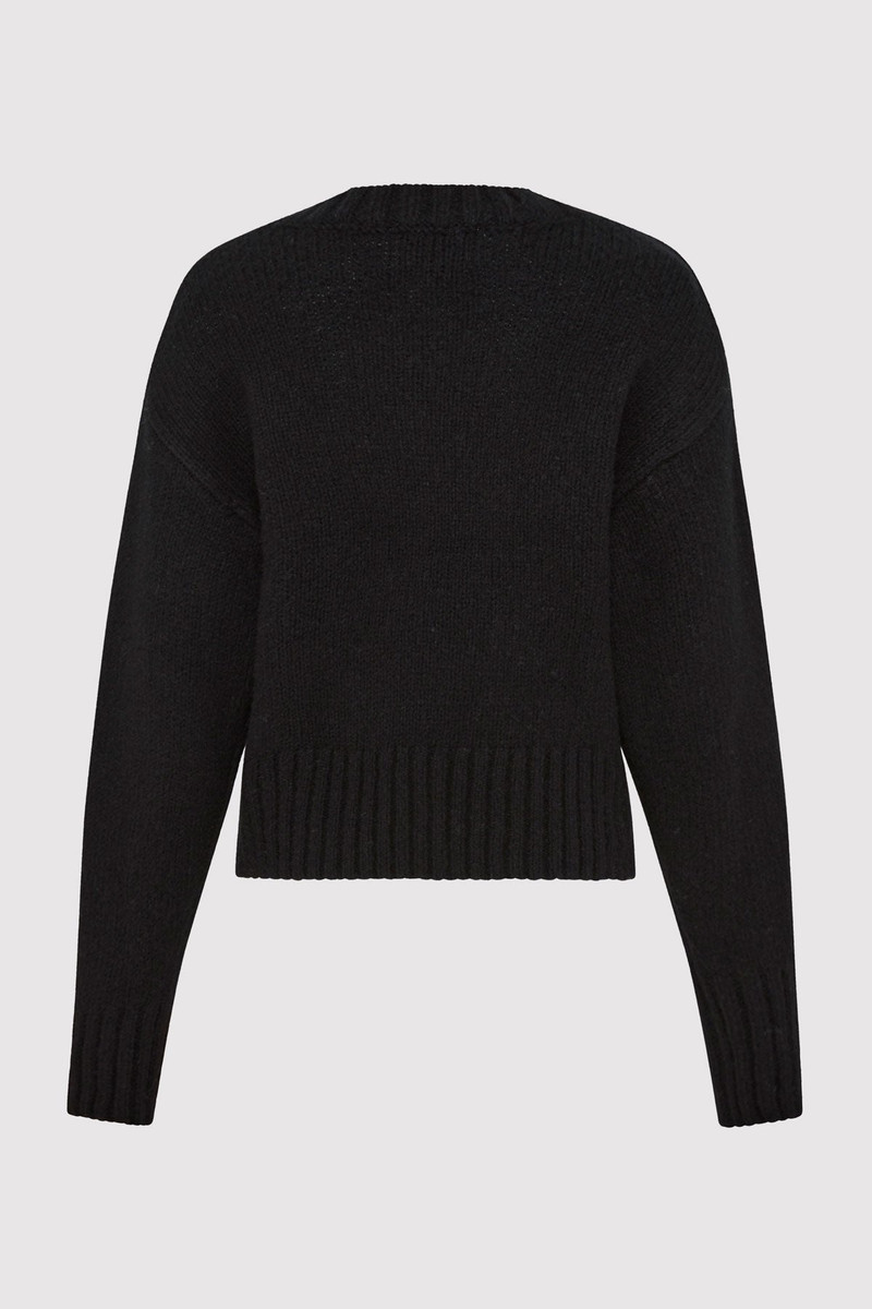 ST. AGNI Wool Cashmere Blend Sweater - Black outlook