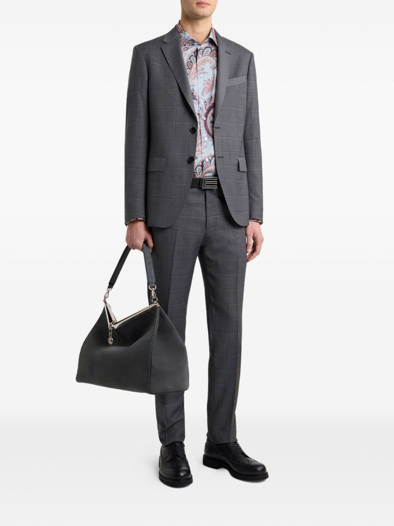 Etro checked-pattern suit outlook