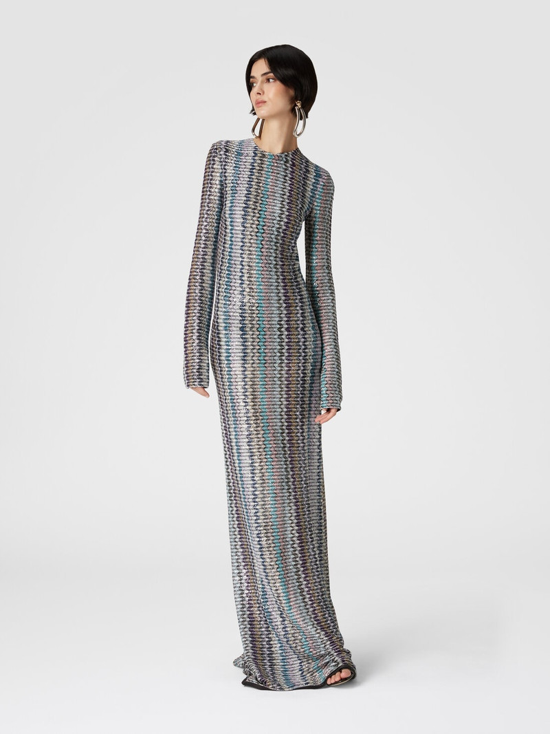 Missoni Long dress with sequins and cut-out detail outlook