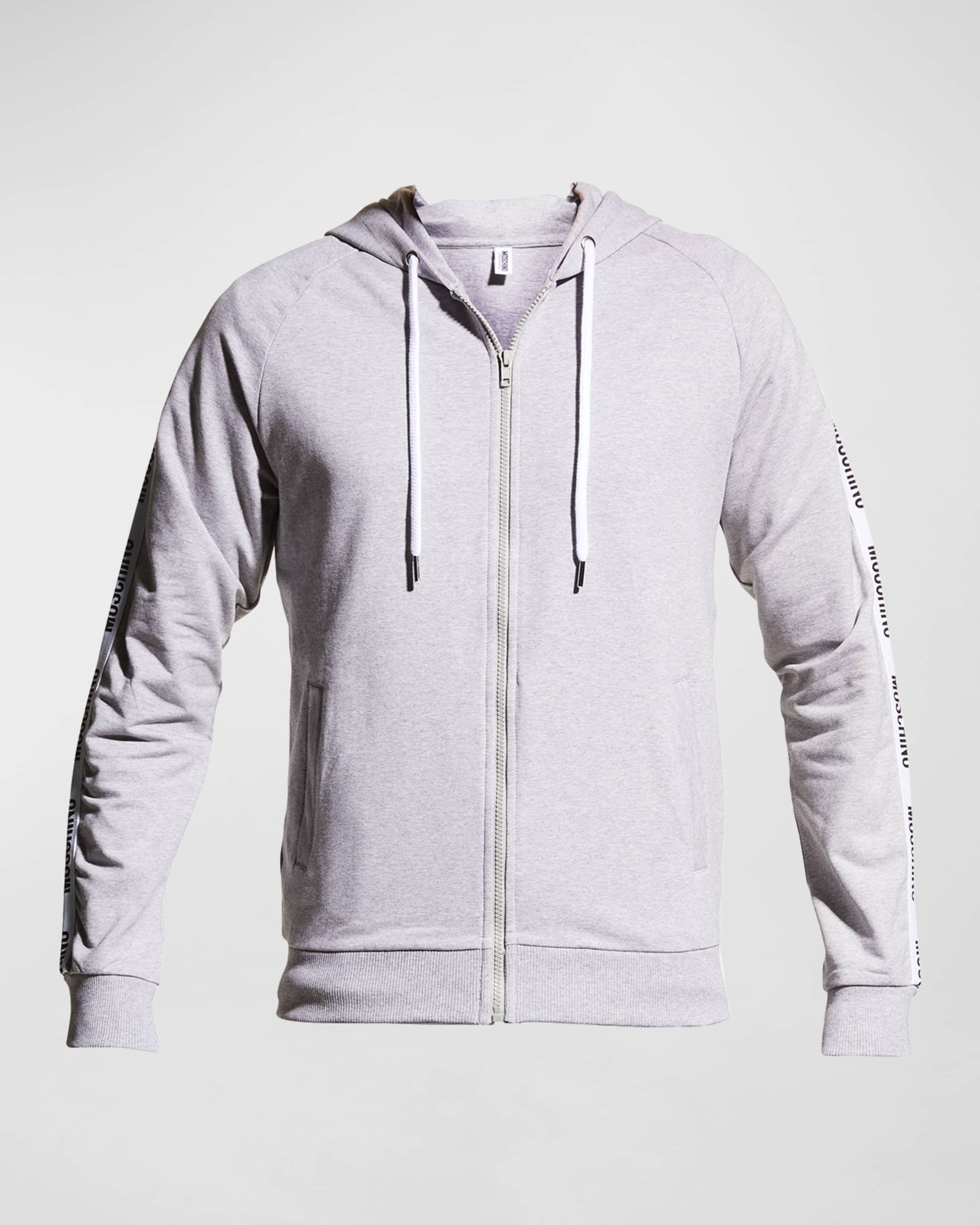 Men's Logo-Tape Zip Hoodie - 2