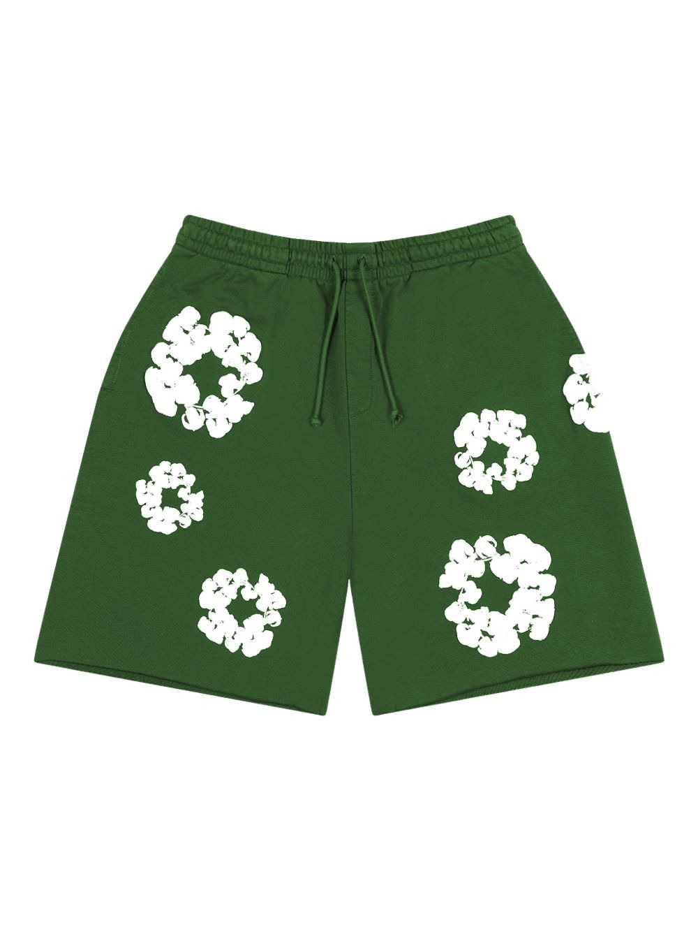 wreath-print track shorts - 2