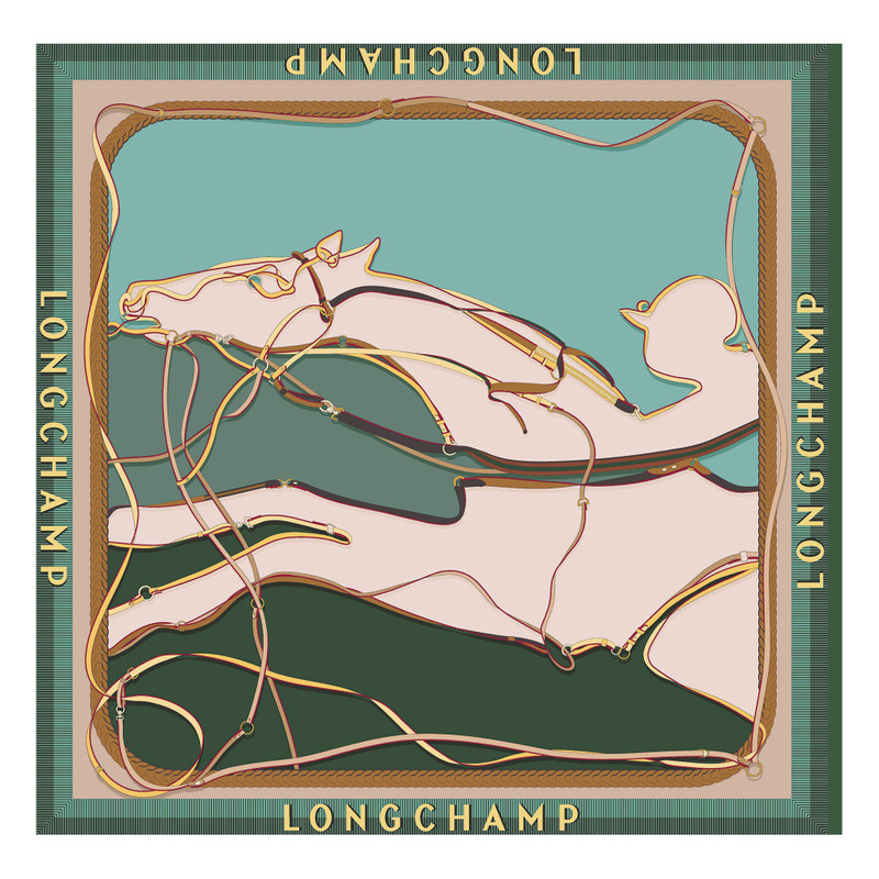 A toute Allure Silk scarf 90 Oregano - OTHER 1