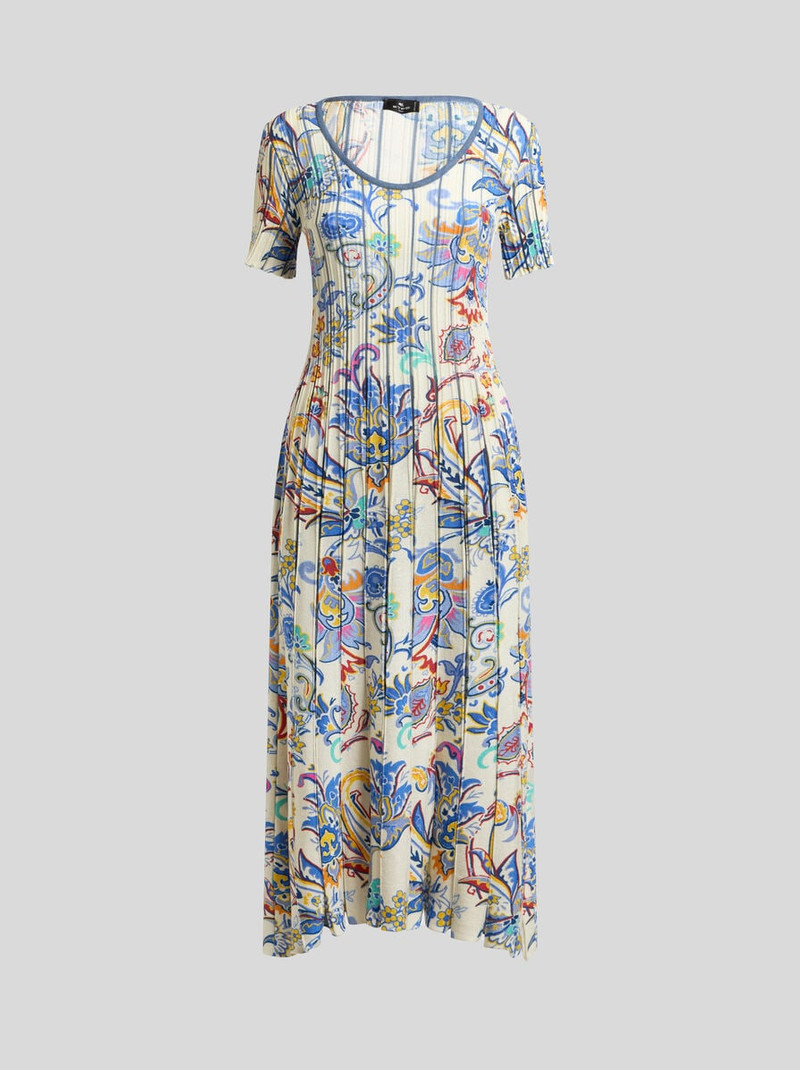 RIBBED DRESS WITH PRINT 1