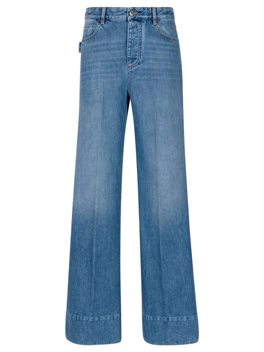 Bottega Veneta Vintage Indigo Wide Leg Jeans Clothing - 1