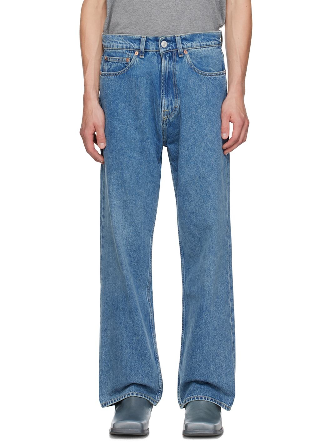 Blue Third Cut Jeans - 1