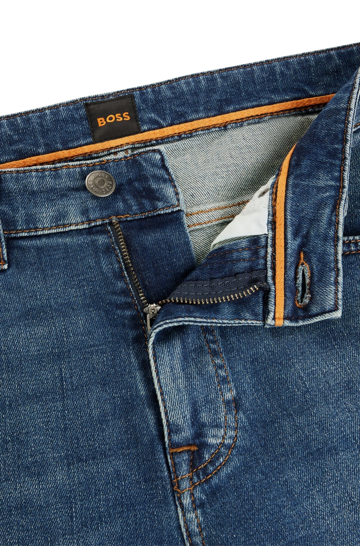 DELAWARE SLIM-FIT JEANS IN BLUE COMFORT-STRETCH DENIM - 6