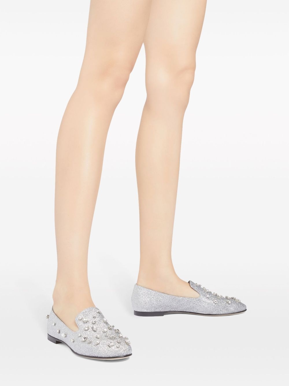 Dalila Bijoux glitter loafers - 5