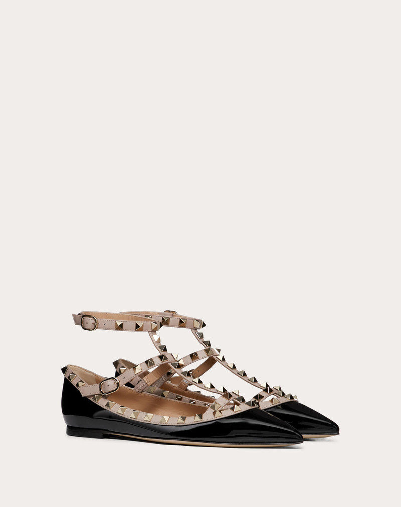 Valentino PATENT ROCKSTUD CAGED BALLET FLAT outlook