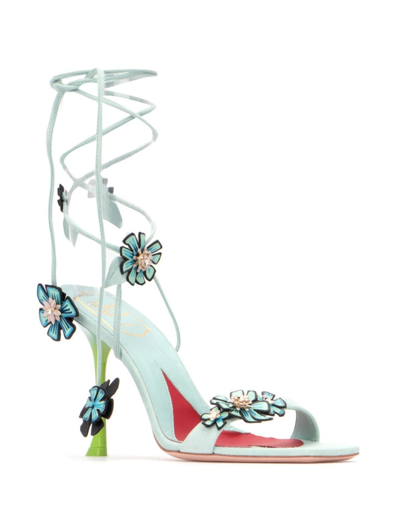 Roger Vivier 100mm Blossom sandals outlook
