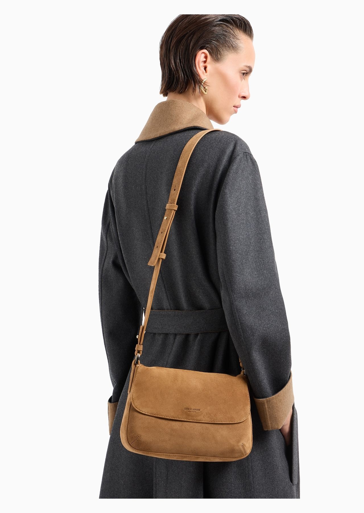 Small la Prima Soft suede handbag - 7