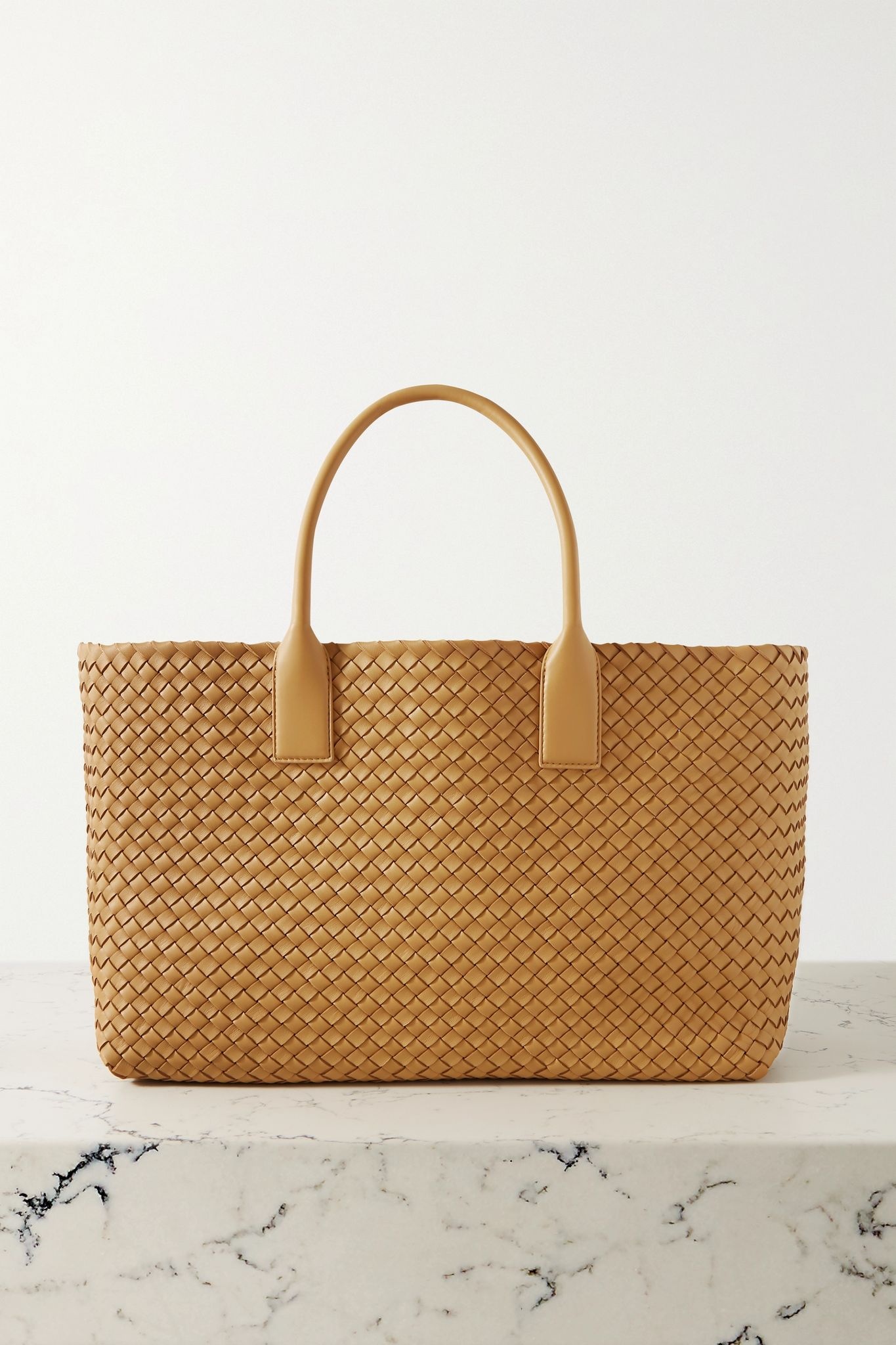 Cabas large intrecciato leather tote - 1