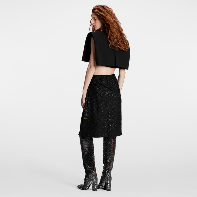 Monogram Fil Coupé Wrap Skirt 3