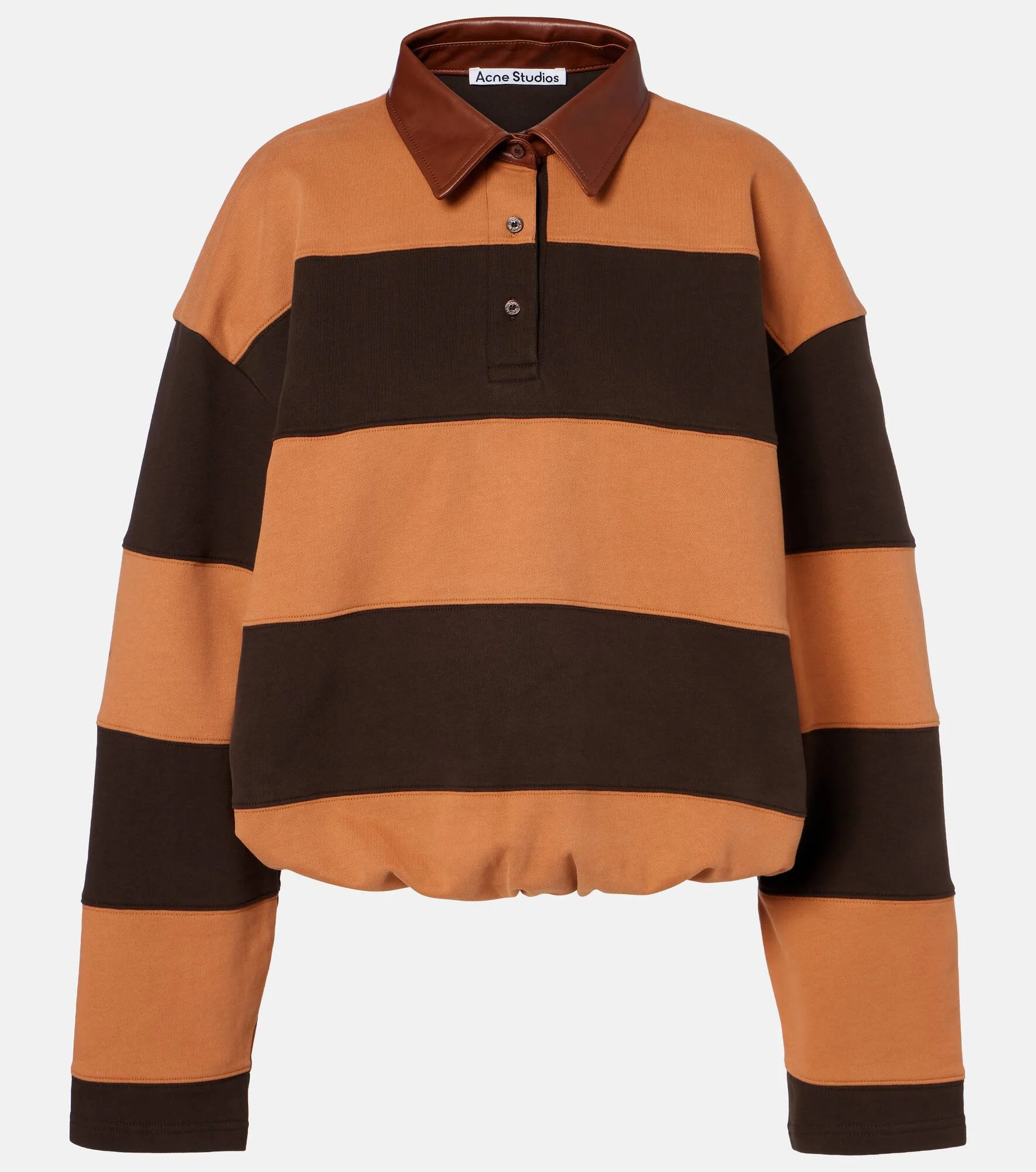 Folio striped cotton fleece sweatshirt - 1