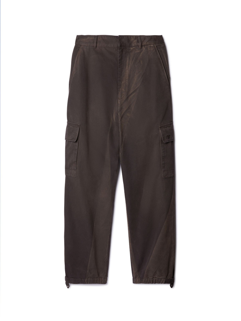 Ow Emb Garmdyed Cargo Pant Anthracite An 1
