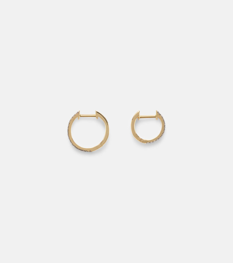 Come Closer 10kt gold huggie earrings 4