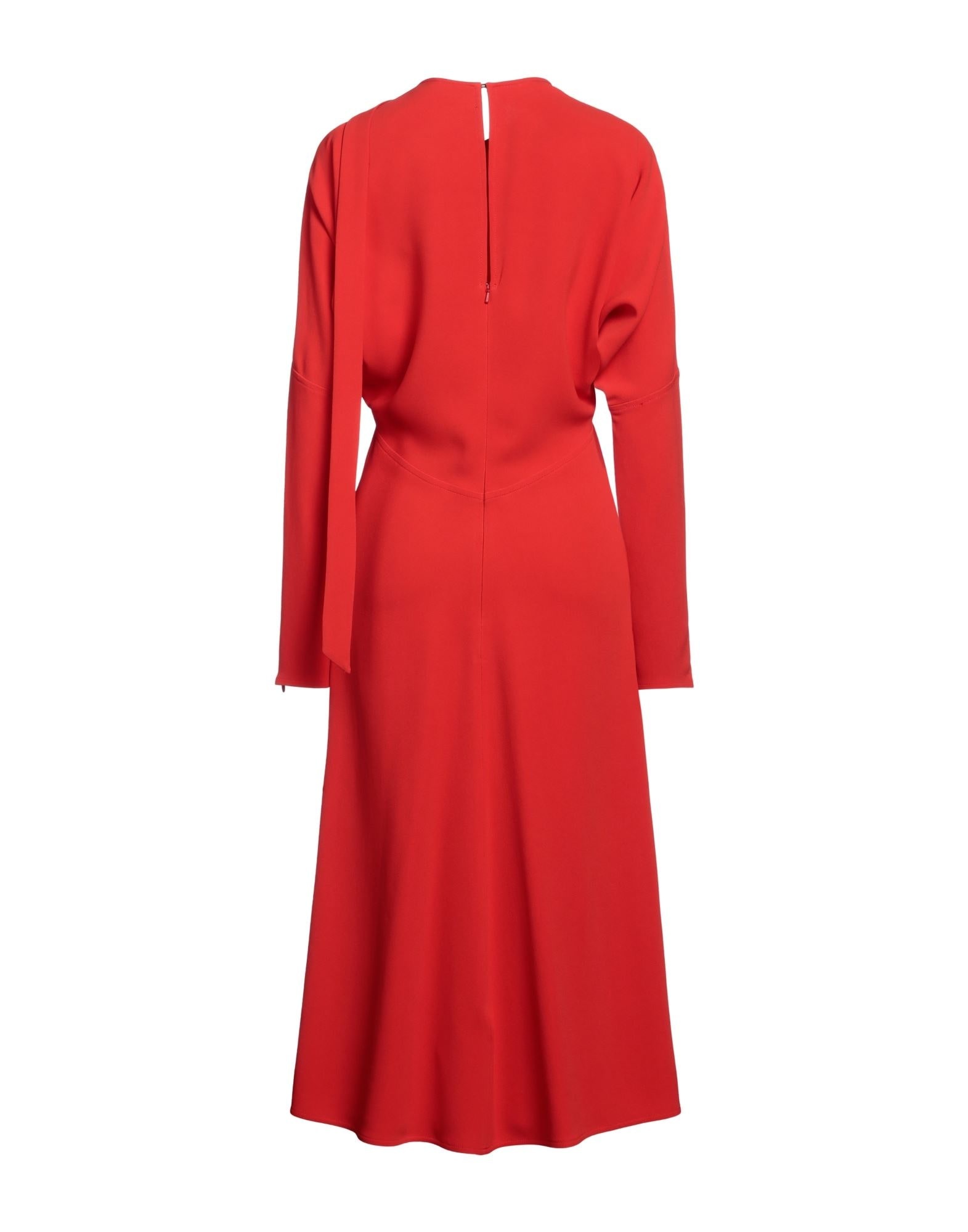 Tomato red Women's Elegant Dress - 2