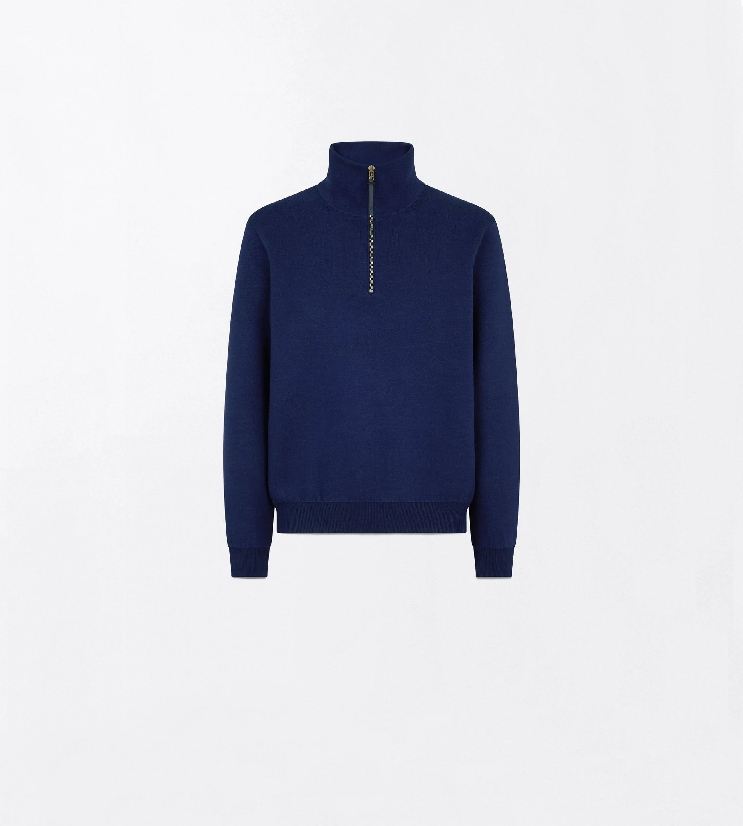 DOUBLE FACE WOOL HALF ZIP - 1