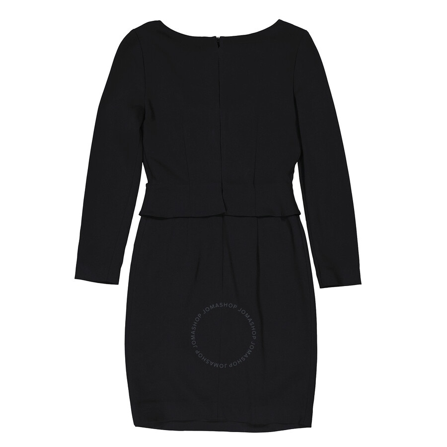 Moschino Ladies Black Crepe Bow-Embellished Mini Dress - 2