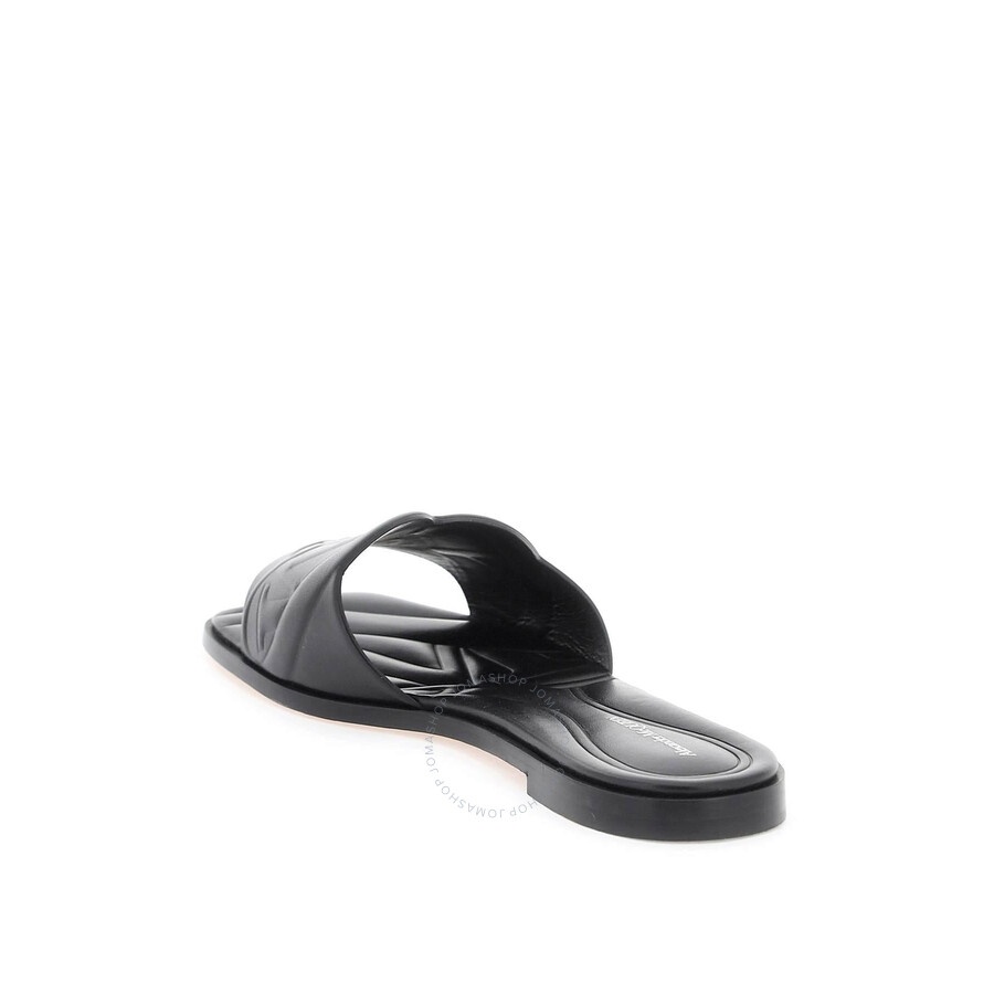 Alexander Mcqueen The Seal Embossed Slip-On Slides - 2
