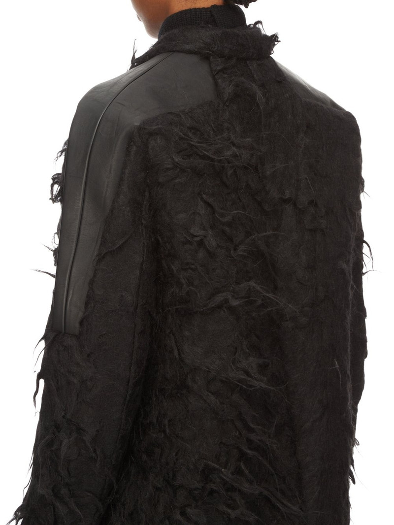 Officer long-hair double-breasted alpaca and silk-blend coat 5