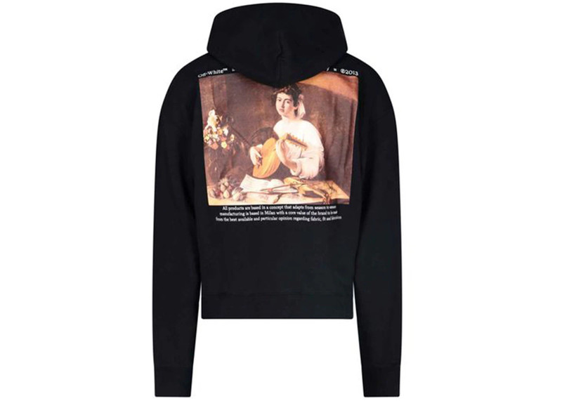 Off-White OFF-WHITE Caravaggio The Lute Player Hoodie Black/Multi outlook
