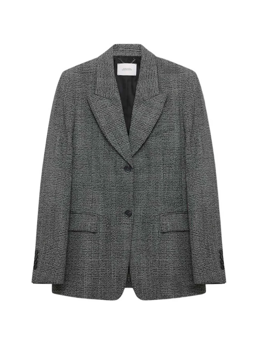 glen-plaid peak-lapel blazer - 1