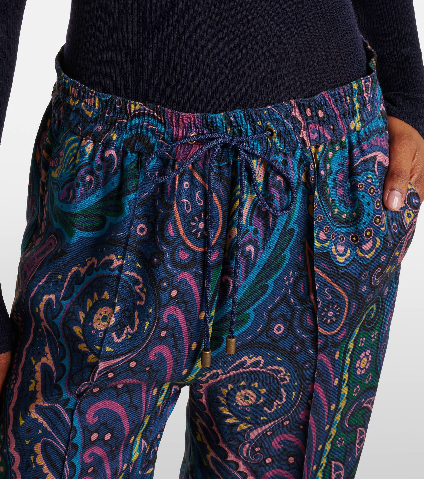 Printed straight pants - 4