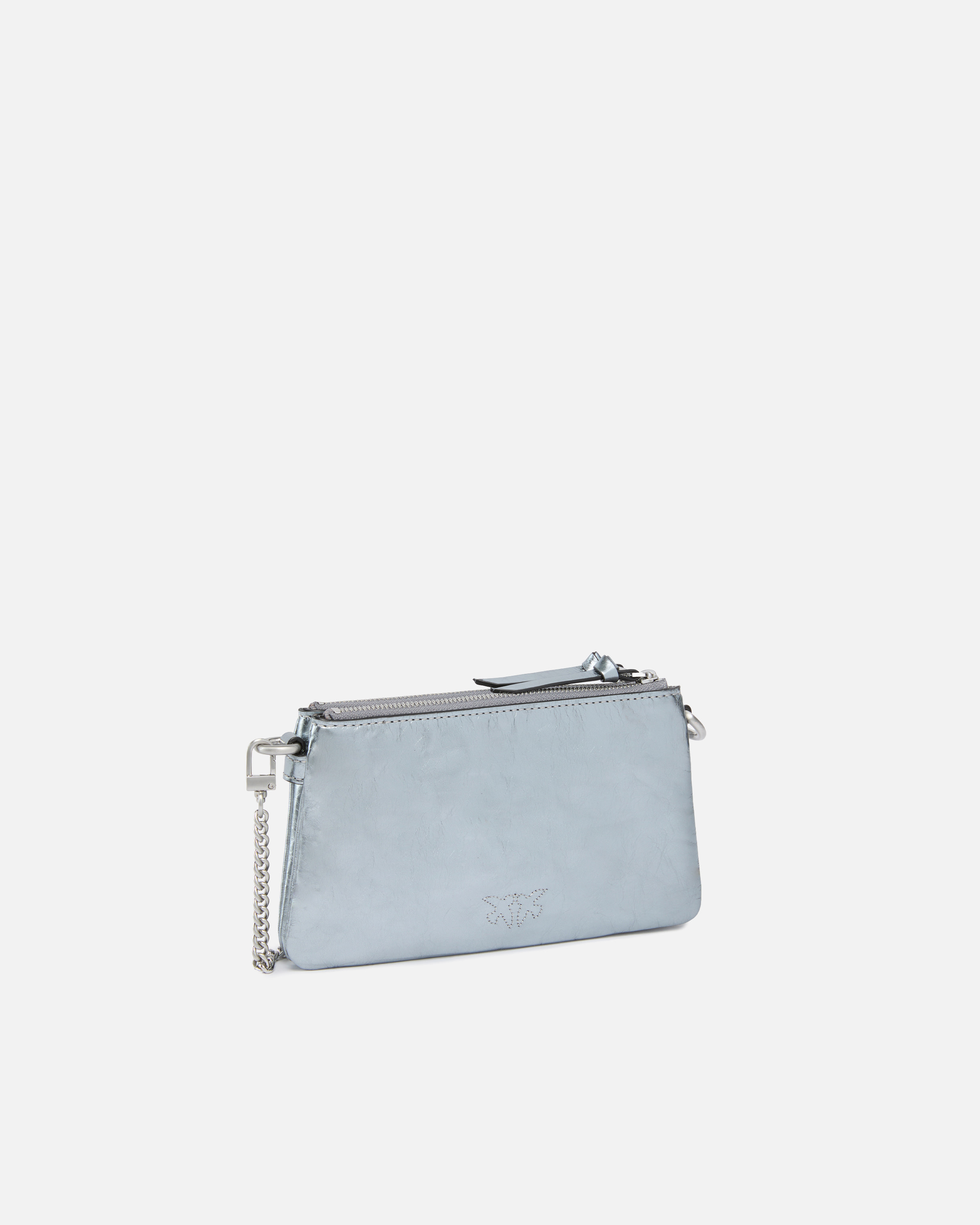 MINI DOUBLE BAG IN LAMINATED LEATHER - 2