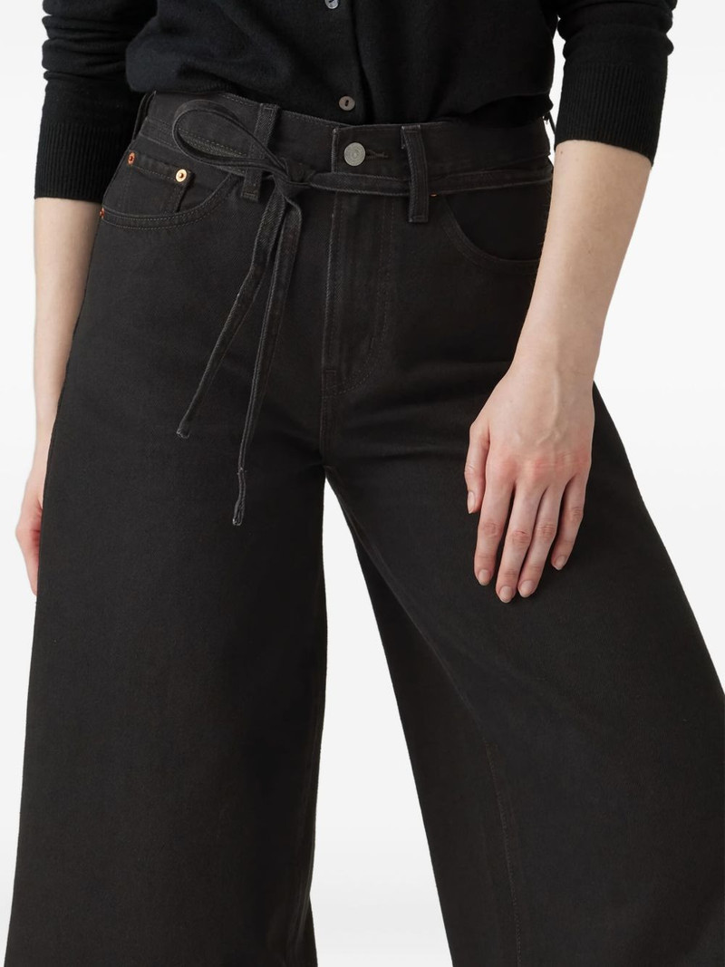 tie-belt cotton jeans 3