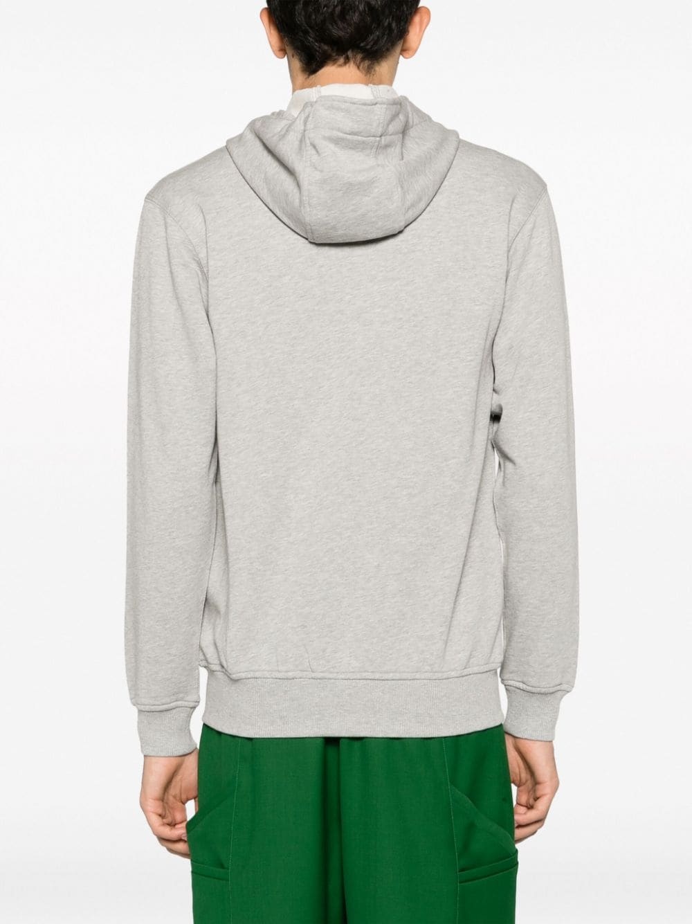 logo-patch cotton jacket - 4