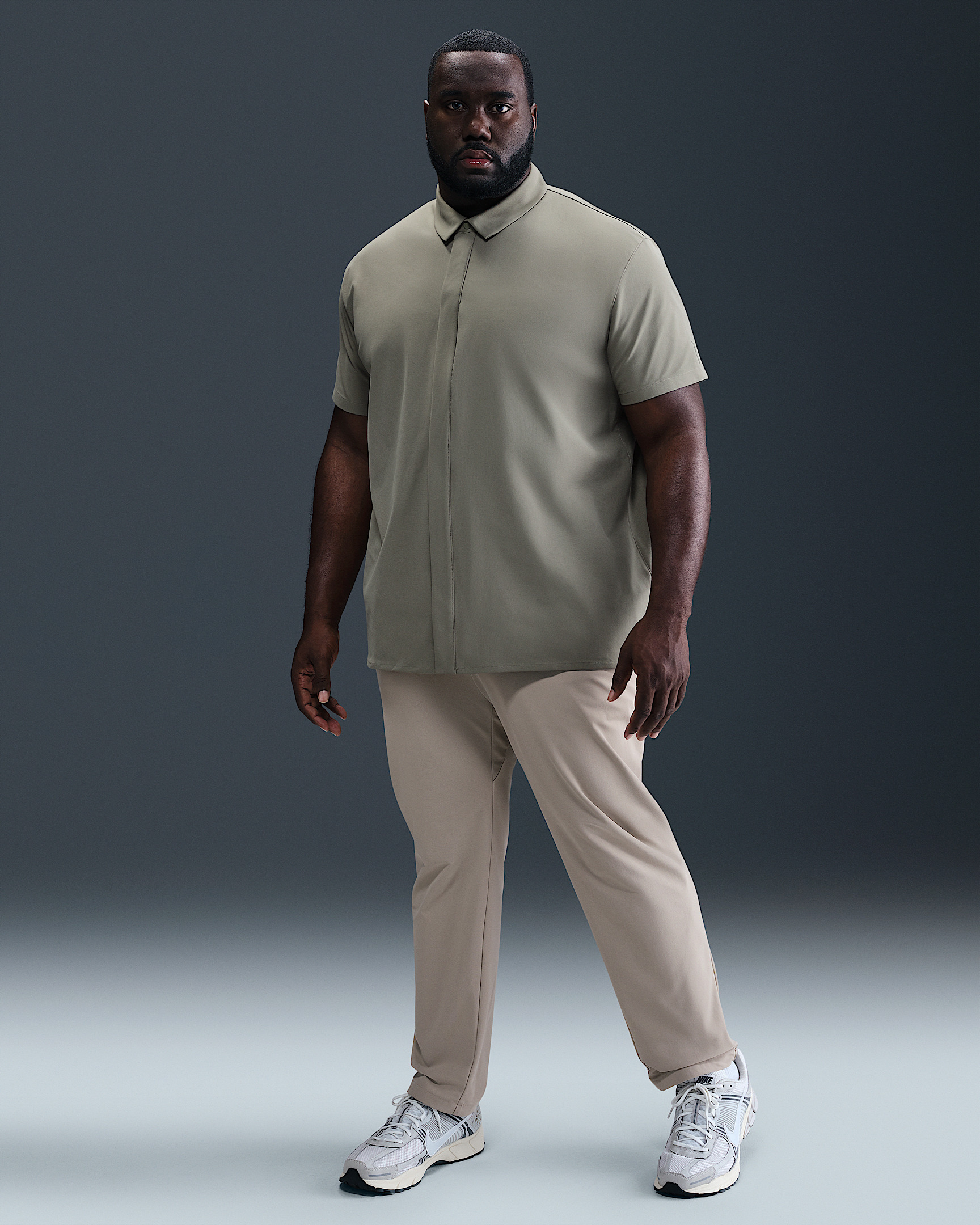 Nike 24.7 PerfectStretch Men's Dri-FIT Short-Sleeve Snap-Down Top - 9