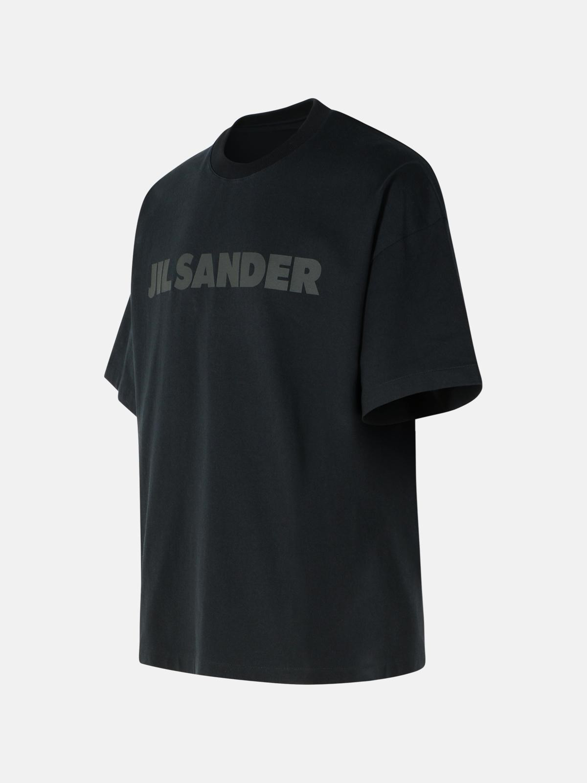 BLACK COTTON T-SHIRT - 2
