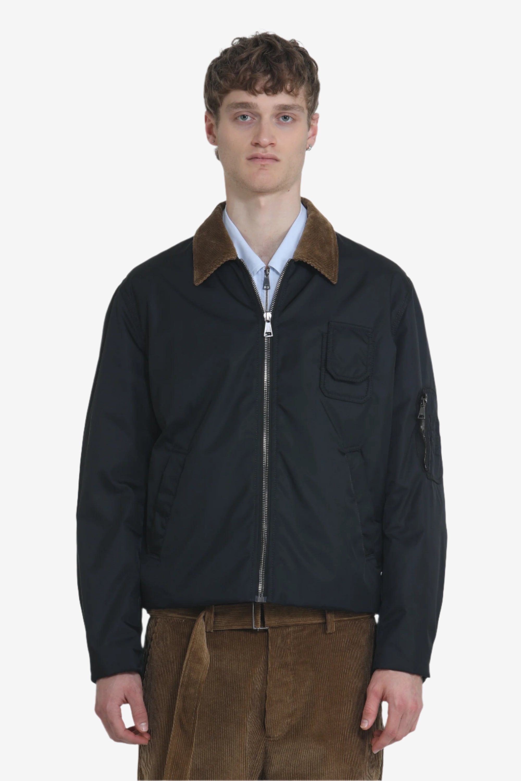 JACKET WITH CONTRASTING COLLAR - 4