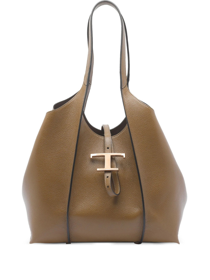 Tod의 중간 T-timeless Calfskin 가죽 끈 부대 1