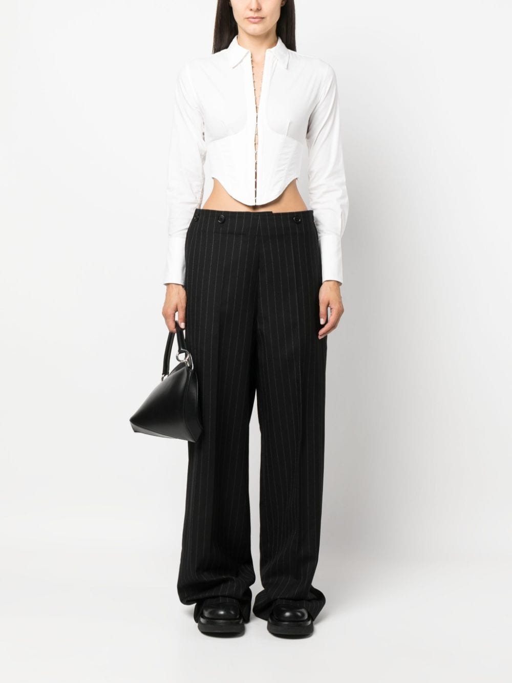wide-leg tailored trousers - 2