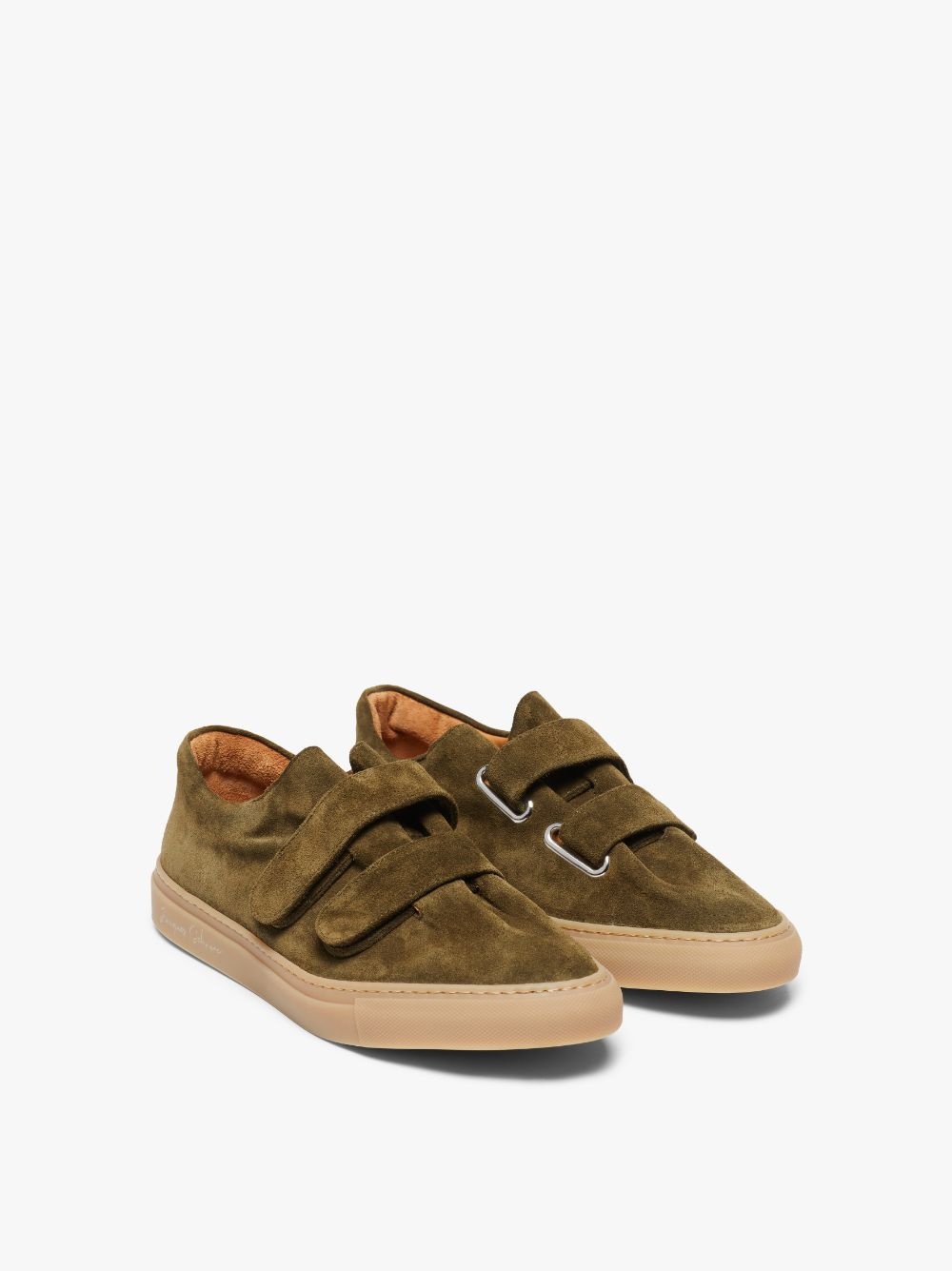 JACQUES SOLOVIÈRE KAHKI SUEDE VELCRO® SNEAKERS - 2