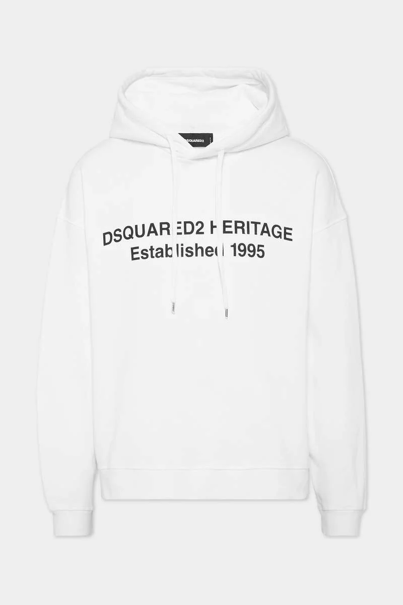 RELAX FIT DSQUARED2 HERITAGE HOODIE - 1