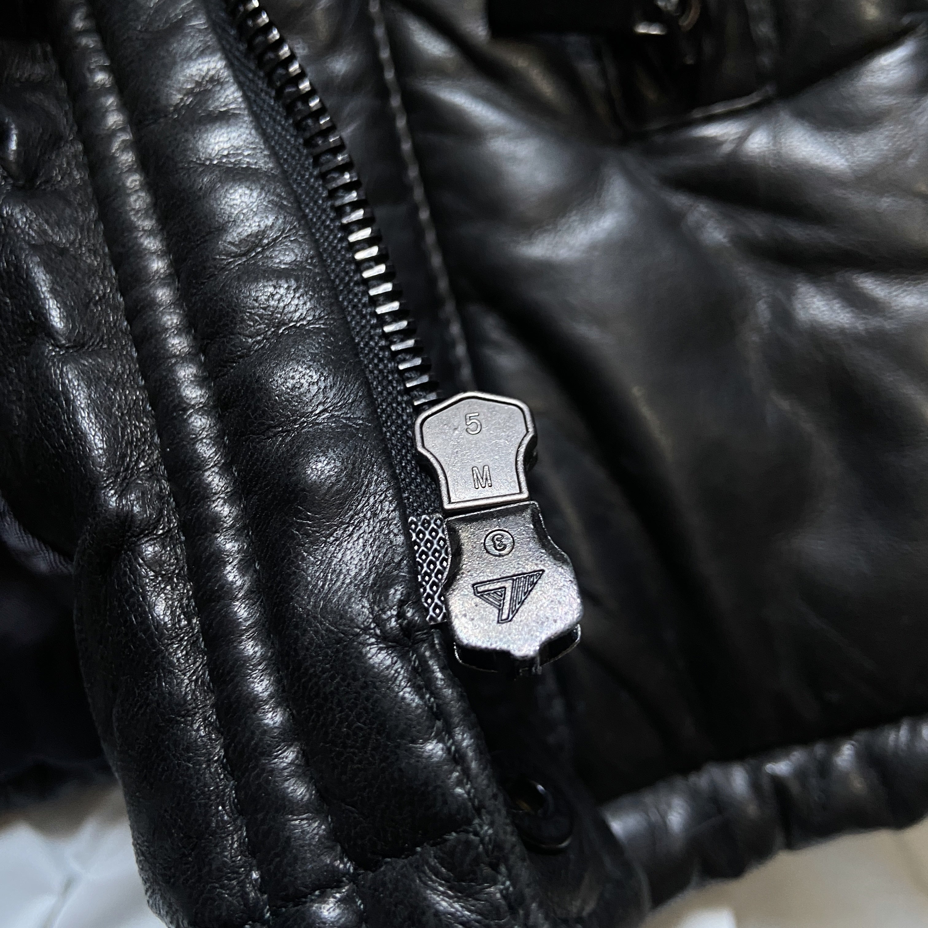 Gucci Fall 1998 Tom Ford Lambskin Leather Quilted Down Puffer Jacket 48 - 17