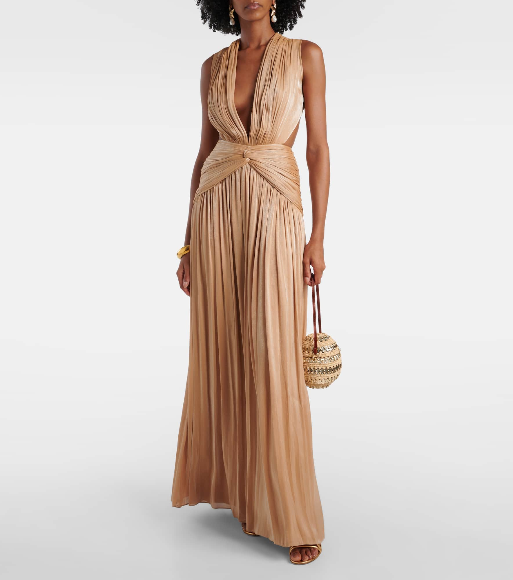 Silla cutout gathered gown - 2