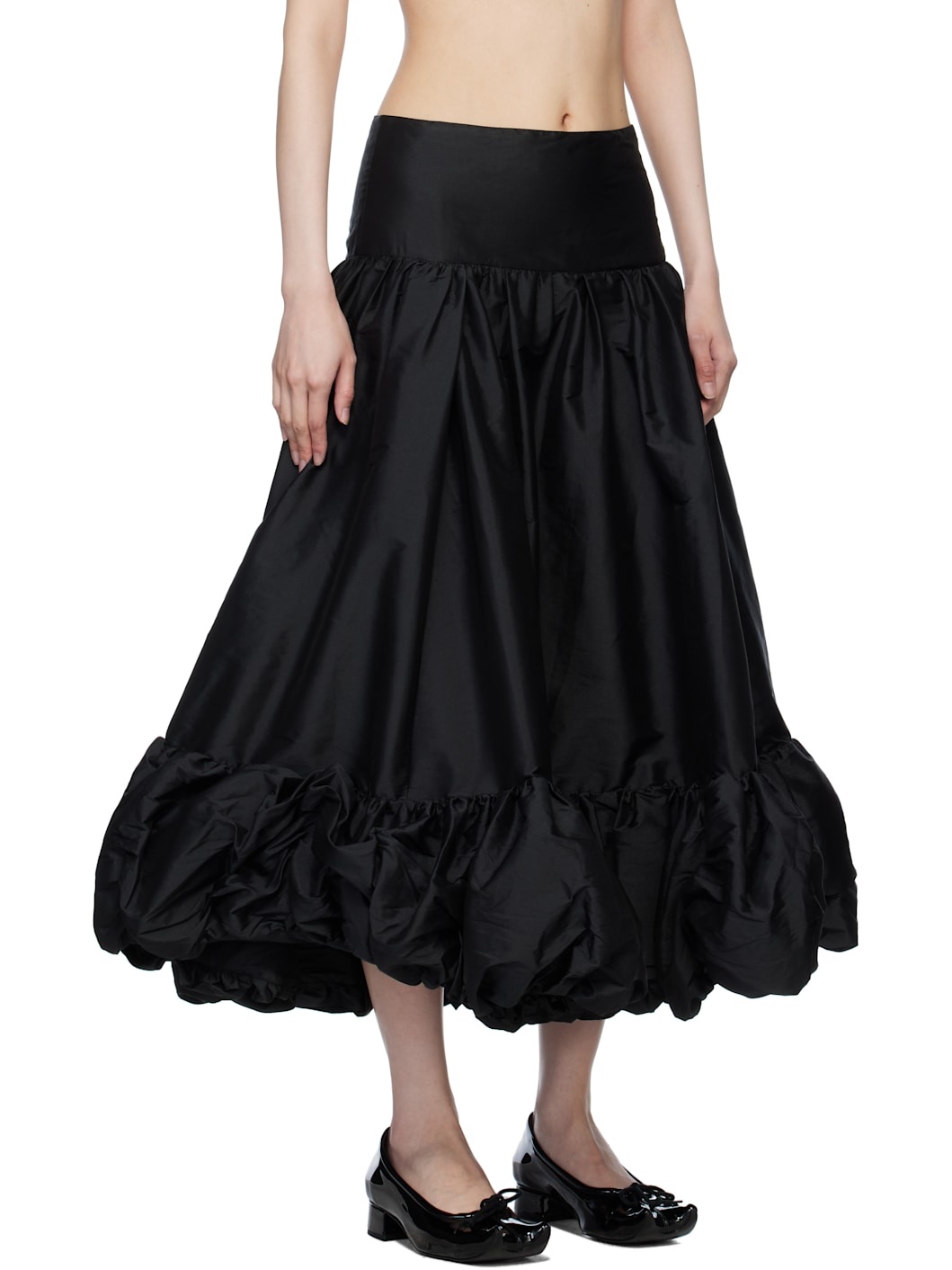 Black Merengue Midi Skirt - 2