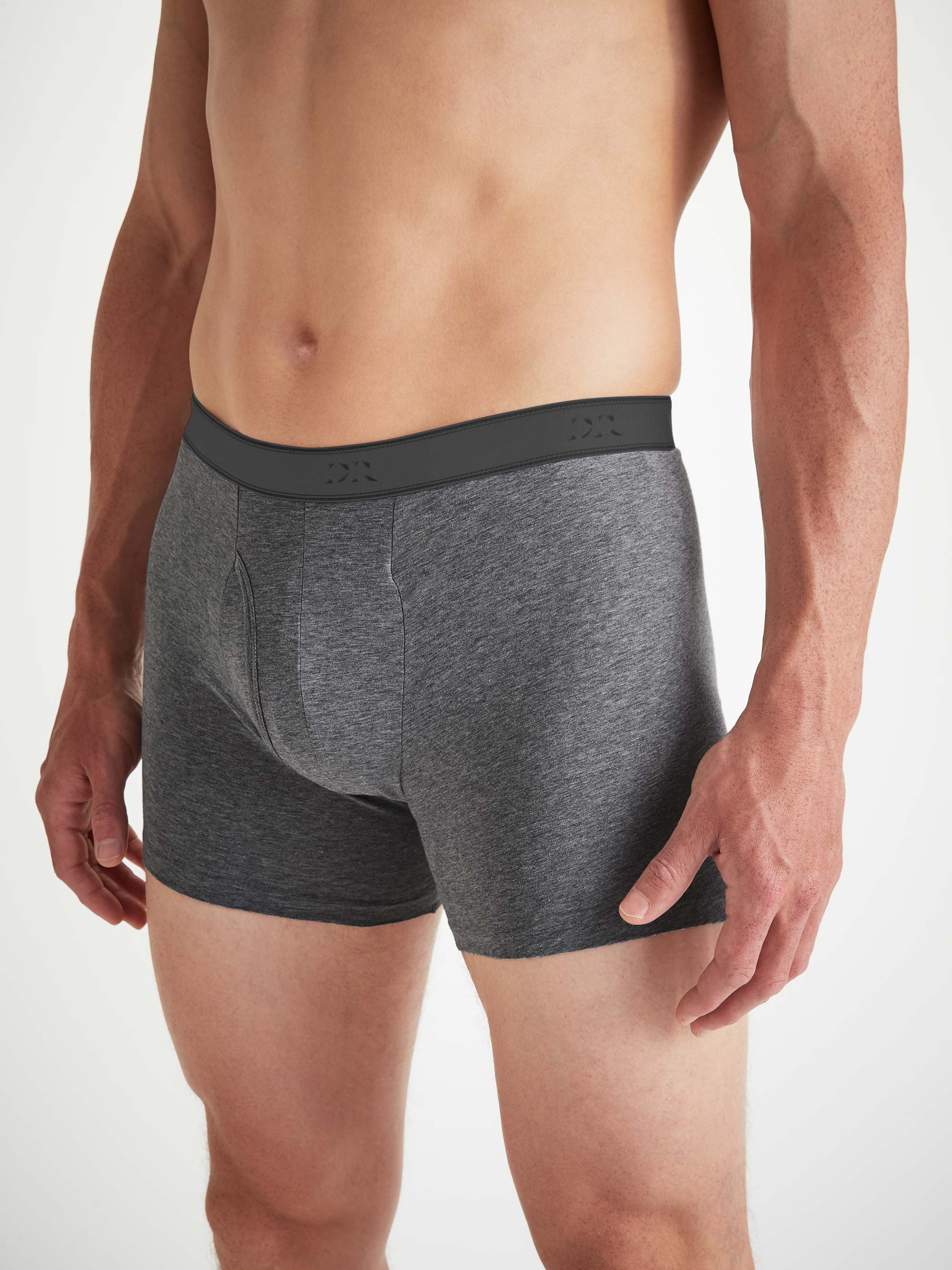 Men's Trunks Jack Pima Cotton Stretch Charcoal - 3