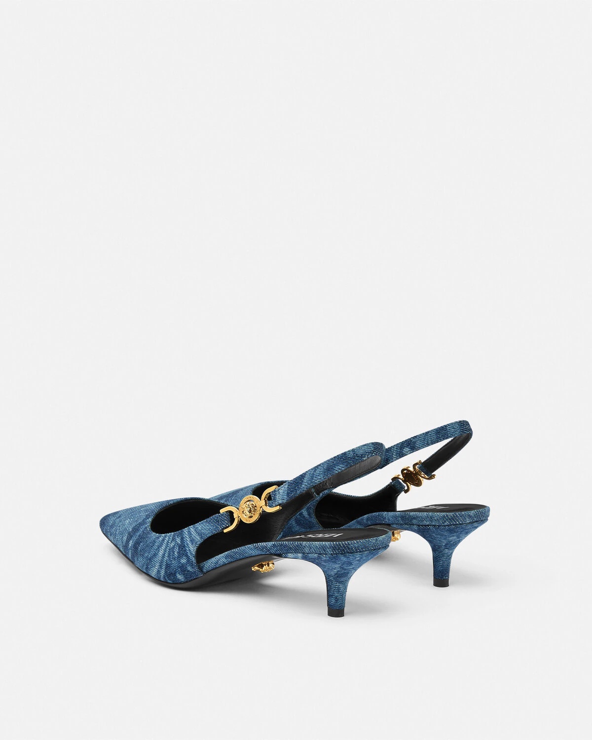 Barocco Denim Slingback Pumps 40 mm - 4