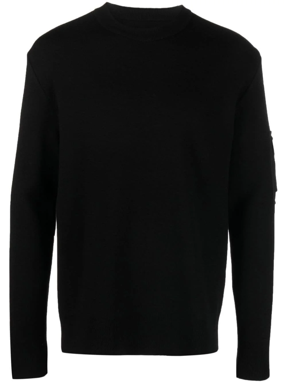 pocket-appliqué wool jumper - 1