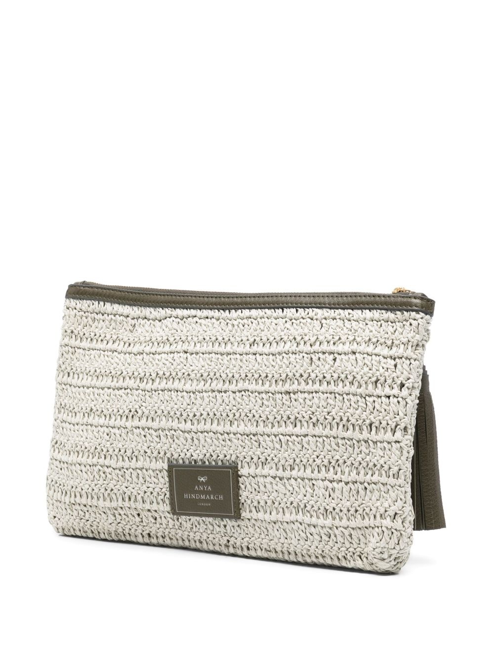 raffia clutch bag - 3