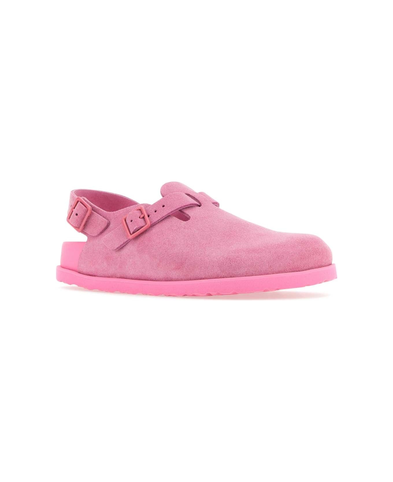 Pink Suede Tokyo Slippers - 2