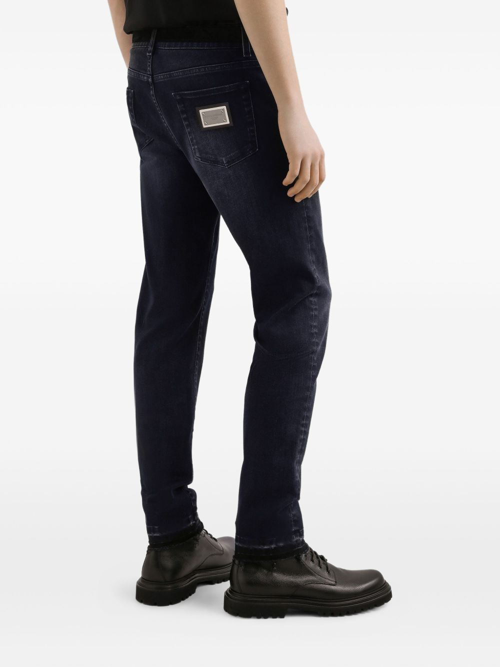 frayed-hem jeans - 4